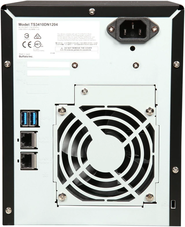 Alt view image 8 of 10 - Buffalo TeraStation 3410DN Desktop 12 TB NAS Hard Drives Included