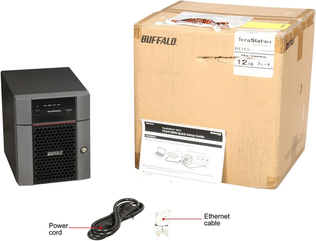 Alt view image 10 of 10 - Buffalo TeraStation 3410DN Desktop 12 TB NAS Hard Drives Included