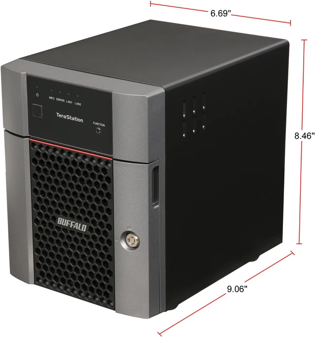 Alt view image 4 of 10 - Buffalo TeraStation 3410DN Desktop 12 TB NAS Hard Drives Included