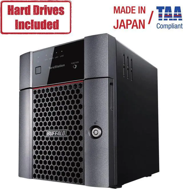 Buffalo TeraStation 3410DN Desktop 16TB NAS Hard Drives Included