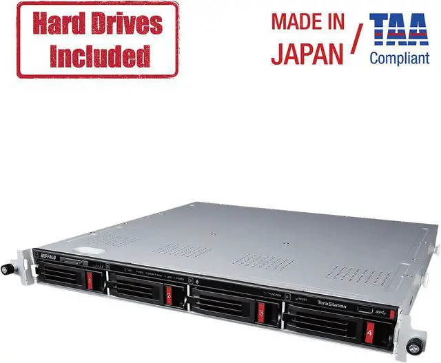 Buffalo TeraStation 3410RN Rackmount 8 TB NAS Hard Drives Included