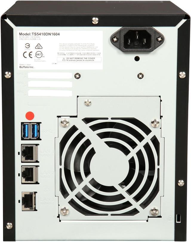 Alt view image 8 of 9 - Buffalo TeraStation 5410DN Desktop 16TB NAS Hard Drives Included