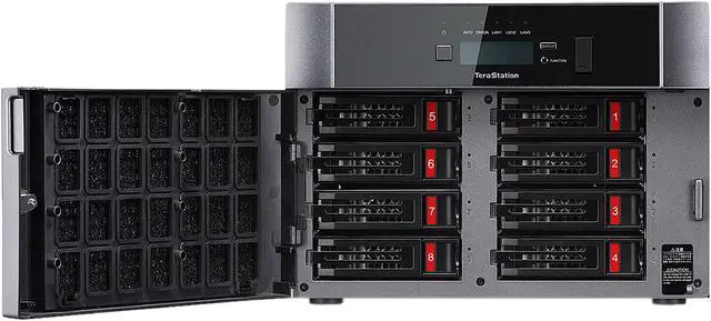 Alt view image 7 of 10 - Buffalo TeraStation 5810DN Desktop 64TB NAS Hard Drives Included