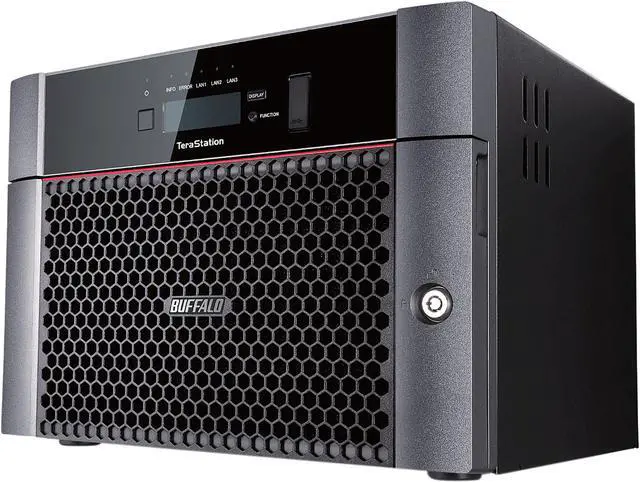Alt view image 2 of 10 - Buffalo TeraStation 5810DN Desktop 64TB NAS Hard Drives Included