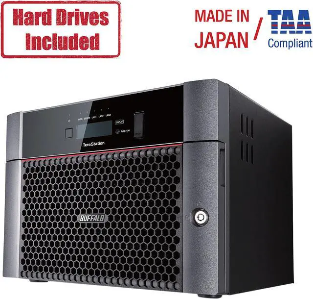 Main image of Buffalo TeraStation 5810DN Desktop 64TB NAS Hard Drives Included
