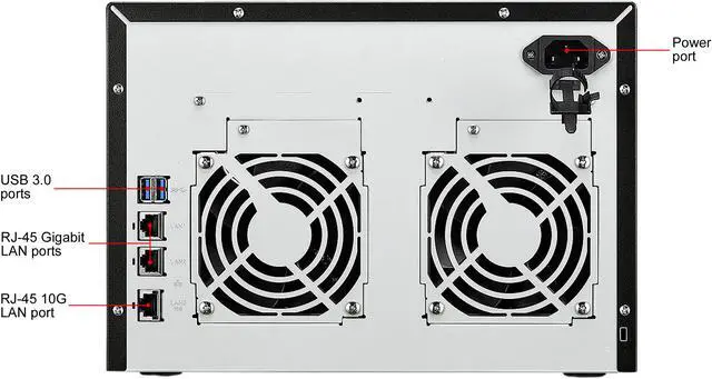 Alt view image 10 of 10 - Buffalo TeraStation 5810DN Desktop 64TB NAS Hard Drives Included