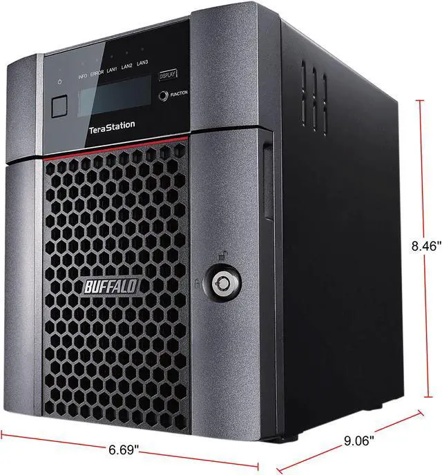 Alt view image 3 of 3 - Buffalo TeraStation 5410DN Desktop 16TB NAS Hard Drives Included (2 x 8TB, 4-bay)