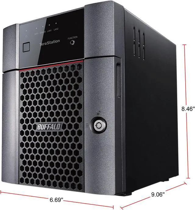 Alt view image 3 of 3 - Buffalo TeraStation 3410DN Desktop 4TB NAS Hard Drives Included (2 x 2TB, 4-bay)