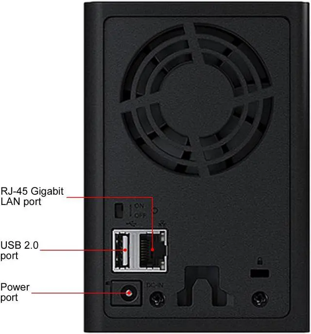 Alt view image 5 of 6 - BUFFALO LS220DE Diskless System LinkStation 220 RAID NAS Personal Cloud Storage and Media Server