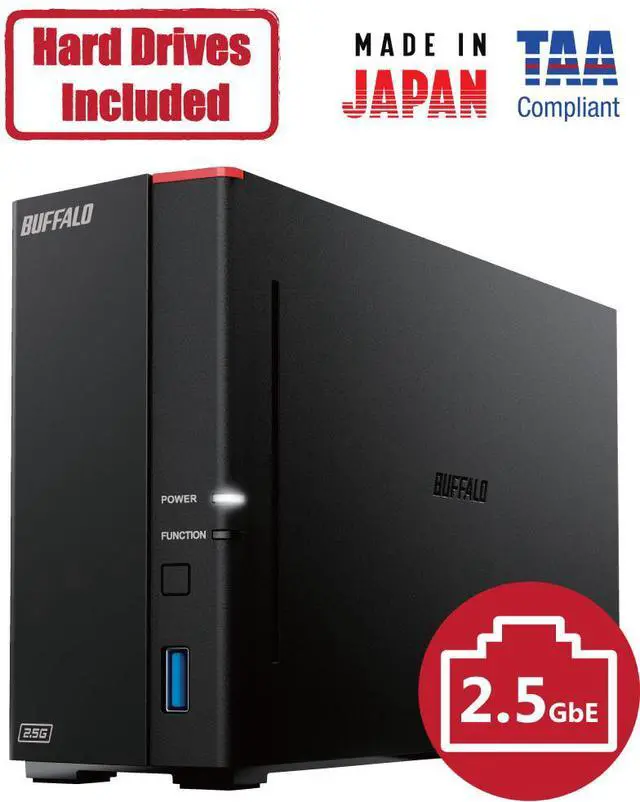 Main image of BUFFALO LinkStation 710 1-Bay Professional Network Storage 8TB (1x8TB) with Hard Drives Included