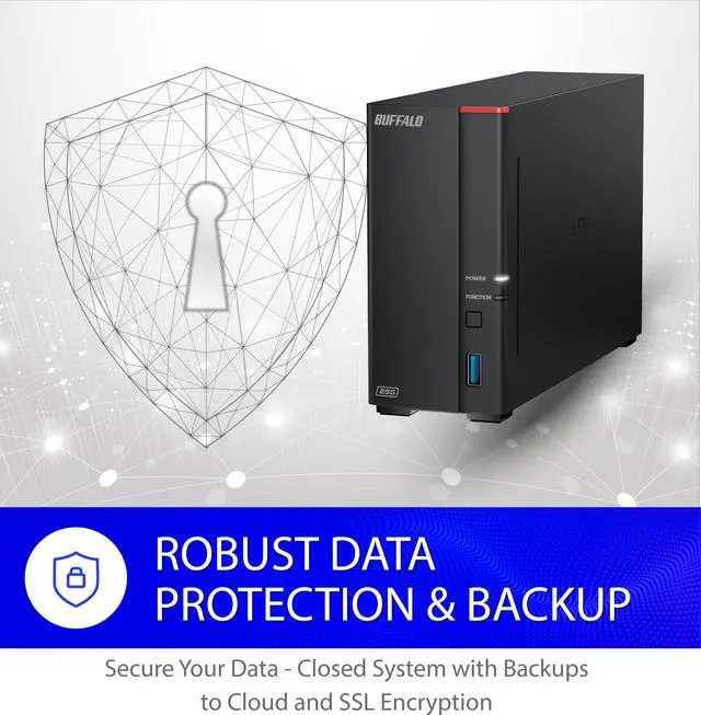Alt view image 6 of 11 - BUFFALO LinkStation 710 1-Bay Professional Network Storage 8TB (1x8TB) with Hard Drives Included