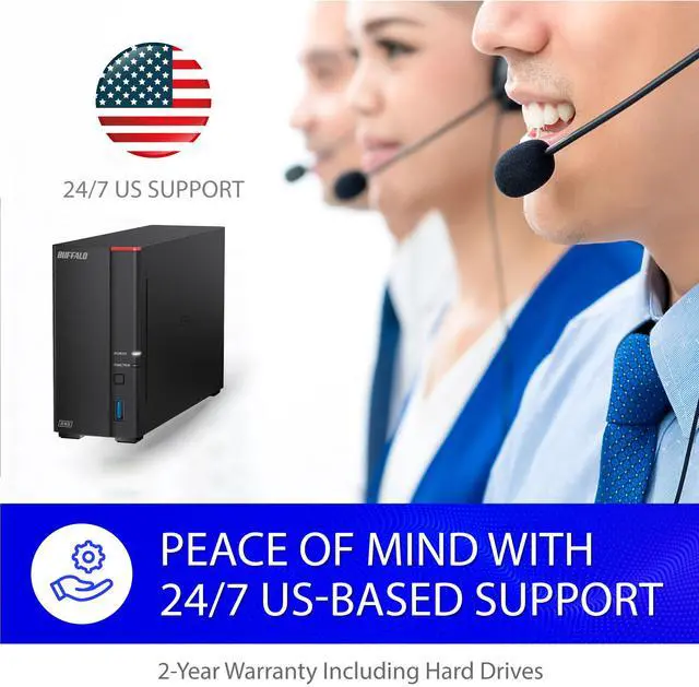 Alt view image 8 of 11 - BUFFALO LinkStation 710 1-Bay Professional Network Storage 8TB (1x8TB) with Hard Drives Included