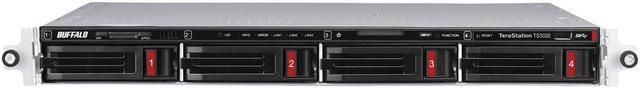 Alt view image 8 of 8 - BUFFALO TeraStation TS51220RH4804 4-Bay NAS 48TB (4x12TB) with Enterprise-Grade Hard Drives Included Rackmount Network Attached Storage