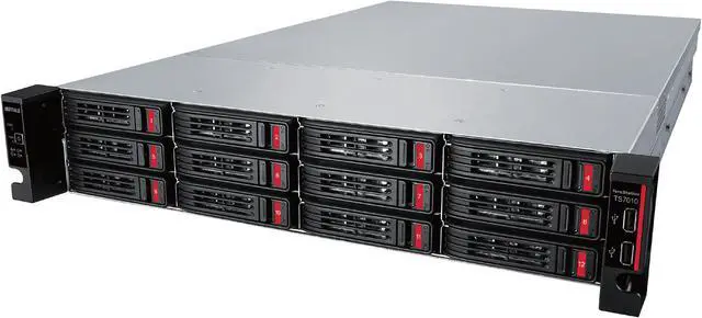 Alt view image 2 of 4 - BUFFALO TeraStation TS71210RH3204 4-Bay NAS 32TB (4x8TB) with Enterprise-Grade Hard Drives Included Rackmount Network Attached Storage