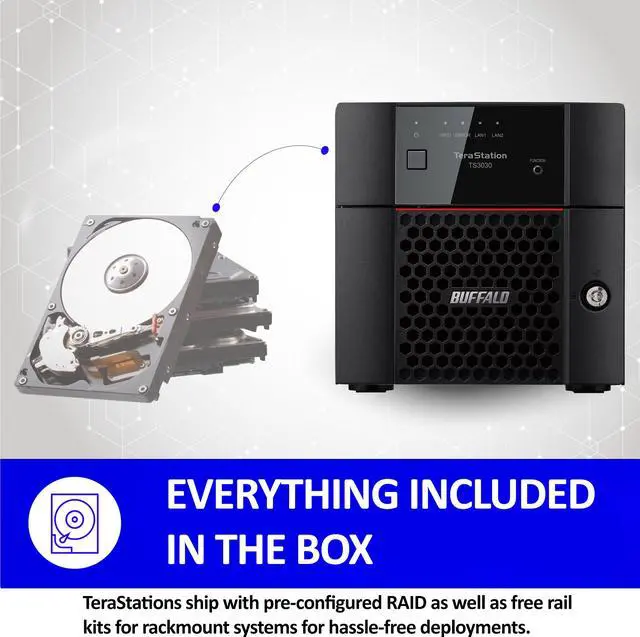 Alt view image 2 of 9 - BUFFALO TS3230DN1602 16TB (2 x 8TB) Network Storage