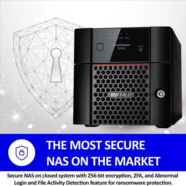 Alt view image 4 of 9 - BUFFALO TS3230DN1602 16TB (2 x 8TB) Network Storage