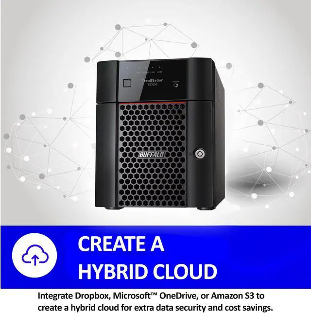 Alt view image 4 of 9 - BUFFALO TS3430DN1602 16TB (2 x 8TB) Network Storage