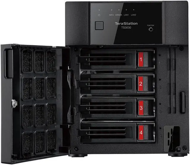 Alt view image 7 of 9 - BUFFALO TS3430DN1602 16TB (2 x 8TB) Network Storage