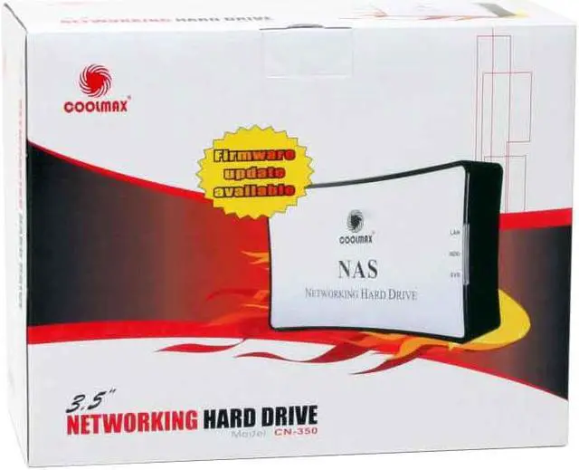 Alt view image 5 of 5 - COOLMAX CN-350 3.5" Network Attached Storage