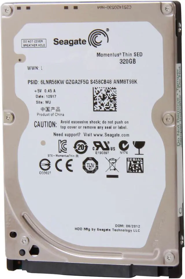 Main image of Seagate Momentus Thin ST320LT009 320GB 7200 RPM 16MB Cache SATA 3.0Gb/s 2.5" Internal Notebook Hard Drive Bare Drive