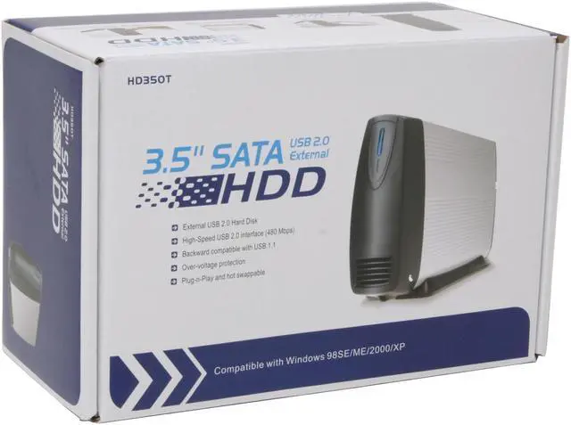 Alt view image 4 of 4 - INOi HD350T-500 500GB SATA 7200 RPM 16MB Cache USB 2.0 External Hard Drive