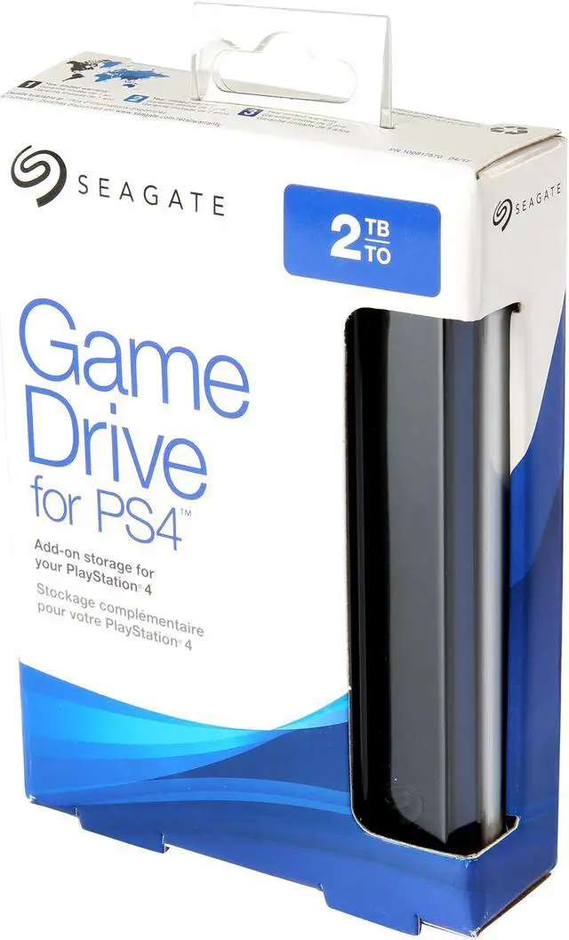 Alt view image 7 of 7 - Seagate 2TB Game Drive for PS4 Portable Hard Drive USB 3.0 Model STGD2000400 Black