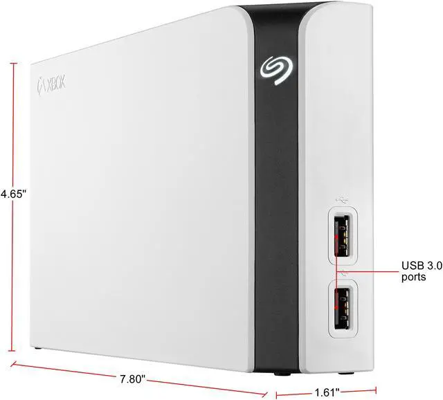 Alt view image 2 of 7 - Seagate Game Drive Hub for Xbox 8TB USB 3.0 External Hard Drive STGG8000400 White