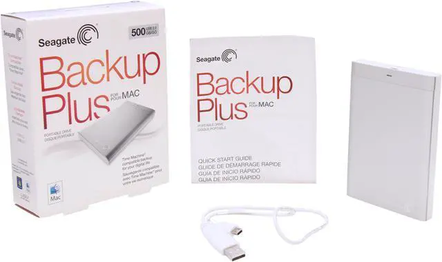 Alt view image 5 of 5 - Seagate Backup Plus for Mac 500GB 2.5" USB 2.0 Portable Drive Model STBW500100