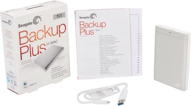 Alt view image 3 of 3 - Seagate Backup Plus for Mac 1TB USB 3.0 Mac Storage - Portable Model STBW1000900