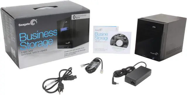 Alt view image 6 of 6 - Seagate STBP100 Diskless System Business Storage 4-Bay NAS