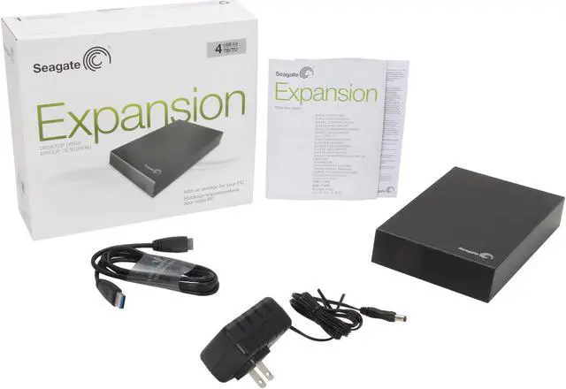 Alt view image 6 of 5 - Seagate Expansion 4TB USB 3.0 3.5" Desktop External Hard Drive STBV4000100