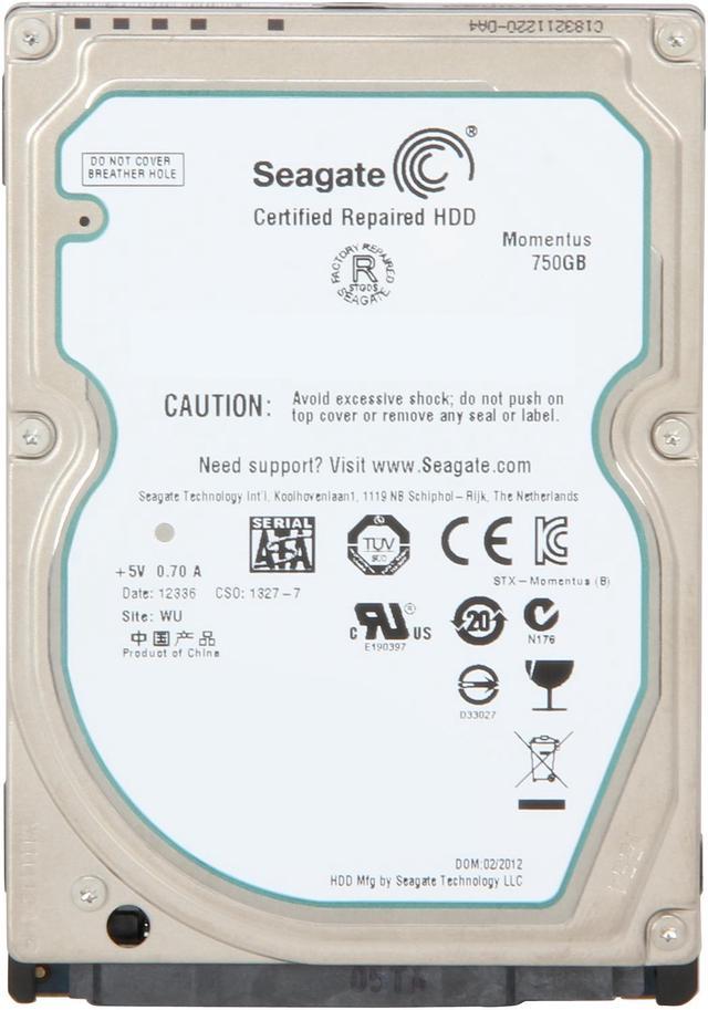 Disque Dur 750Go SATA 2.5 Seagate ST9750420AS 7200RPM 16Mo Momentus Pc  Portable