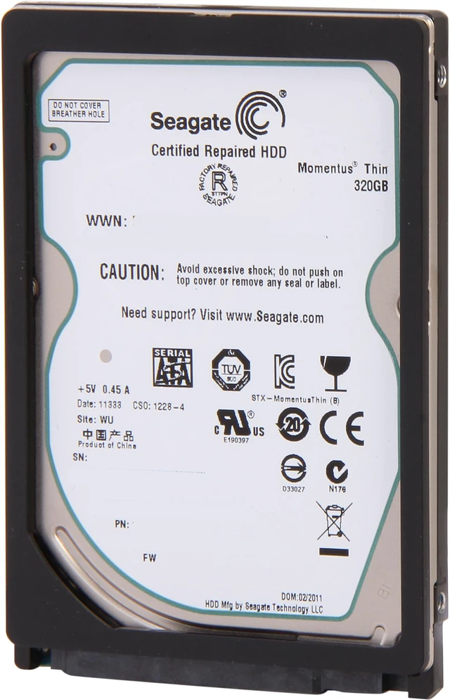Refurbished: Seagate Momentus 7200.4 ST320LT023 320GB 7200 RPM