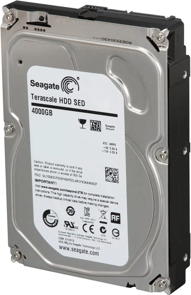 Main image of Seagate ST4000NC000 4TB 5900 RPM 64MB Cache SATA 6.0Gb/s 3.5" Terascale Hard Drive With Instant Secure Erase Bare Drive