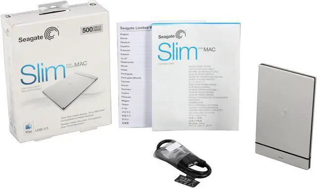 Alt view image 6 of 6 - Seagate 500GB 2.5" USB 3.0 Slim External Hard Drive Model STCF500801