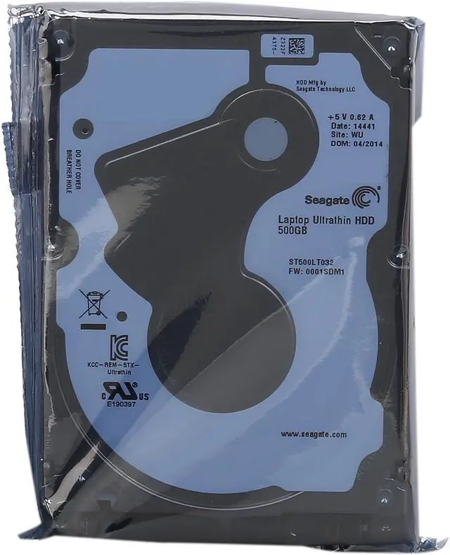 Alt view image 5 of 5 - Seagate ST500LT032 500GB 5400 RPM 16MB Cache SATA 6.0Gb/s 2.5" Ultrathin Internal Notebook Hard Drive Bare Drive