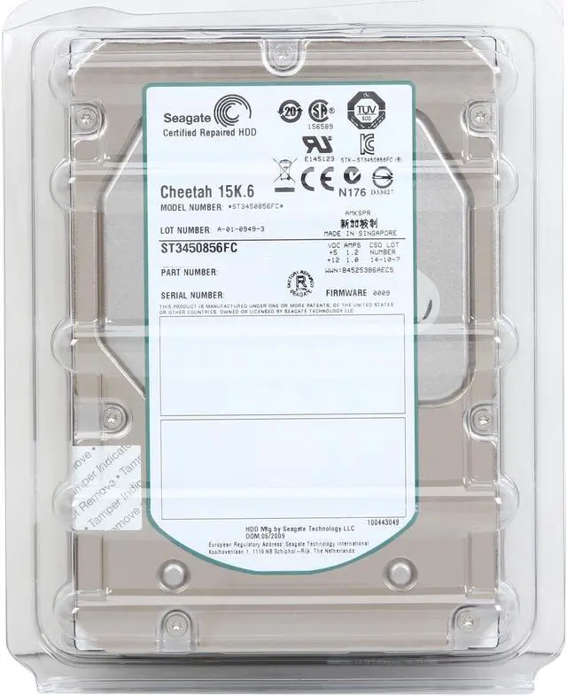 Alt view image 5 of 5 - Seagate ST3450856FC-FR 450GB 15000 RPM 16MB Cache Fibre Channel 4Gb/s 3.5" Hard Drives