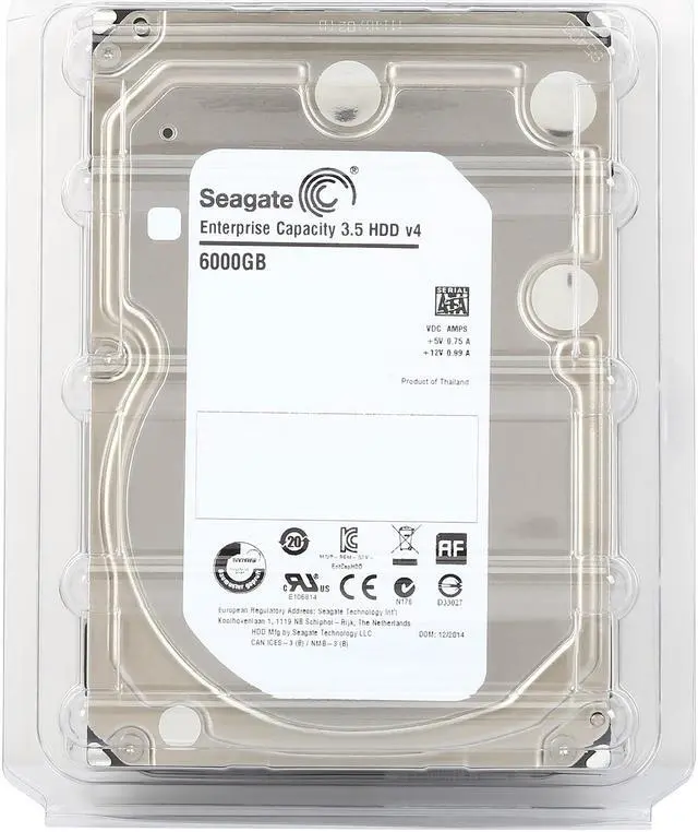 Alt view image 5 of 5 - Seagate 6TB Enterprise Desktop Hard Disk Drive - 7200 RPM SATA 6.0Gb/s 128MB 3.5" ST6000NM0004