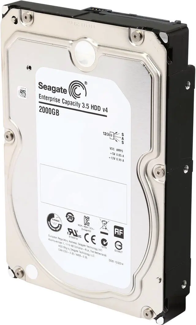 Main image of Seagate 2TB Enterprise Hard Disk Drive - 7200 RPM SAS 12Gb/s 128MB 3.5" ST2000NM0034
