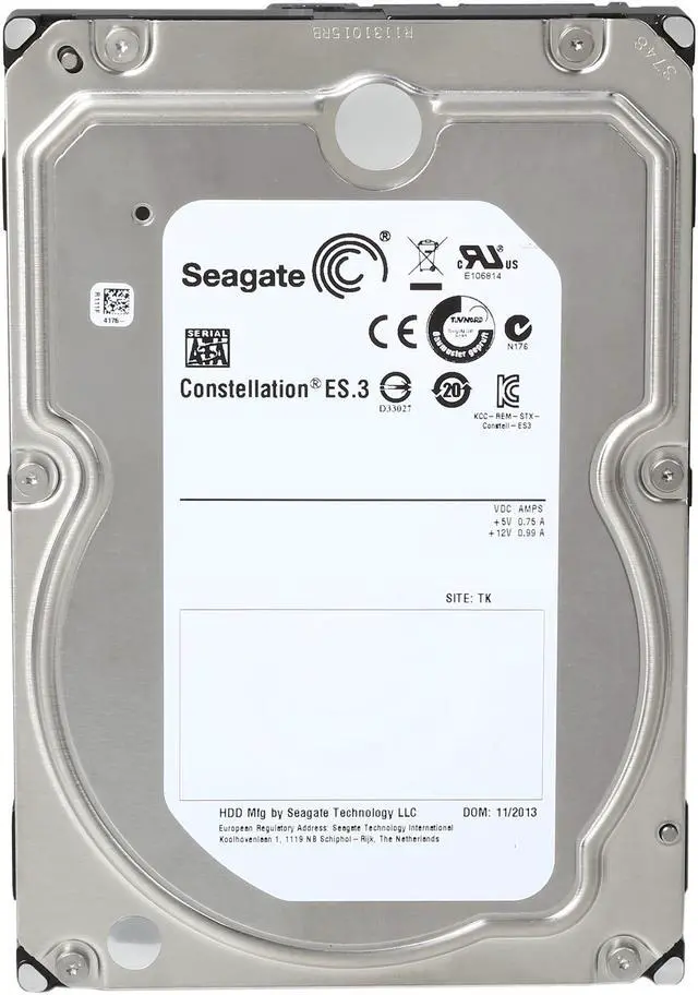 Alt view image 2 of 5 - Seagate Constellation ES.3 ST1000NM0033 1TB 7200 RPM 128MB Cache SATA 6.0Gb/s 3.5" Enterprise Internal Hard Drive Bare Drive