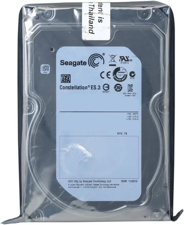 Alt view image 5 of 5 - Seagate Constellation ES.3 ST1000NM0033 1TB 7200 RPM 128MB Cache SATA 6.0Gb/s 3.5" Enterprise Internal Hard Drive Bare Drive