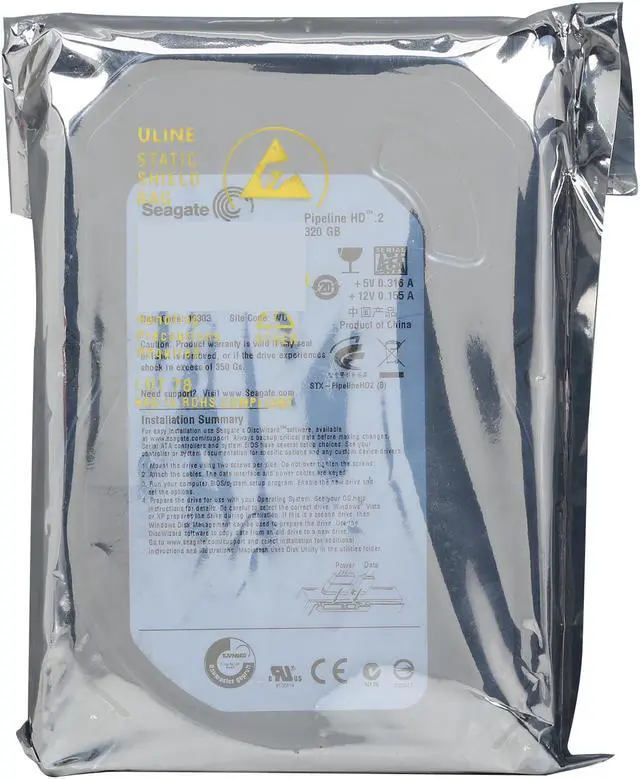 Alt view image 5 of 5 - Seagate ST3320413CS 320GB 5900 RPM 16MB Cache SATA 3.0Gb/s 3.5" Internal Hard Drive