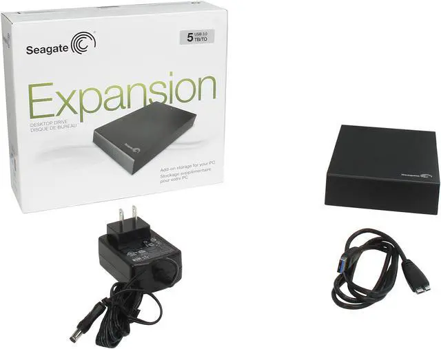 Alt view image 6 of 6 - Seagate Expansion 5TB USB 3.0 Desktop Desktop External Hard Drive STBV5000100