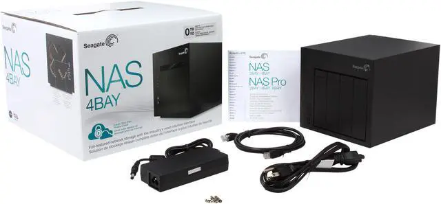 Alt view image 7 of 7 - Seagate STCU100 Diskless System NAS 4-Bay Network Storage