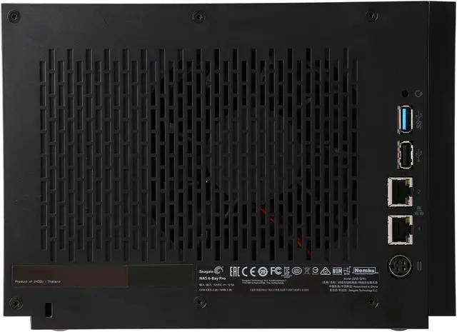 Alt view image 4 of 7 - Seagate STDF100 Diskless System NAS Pro 6-Bay Network Storage