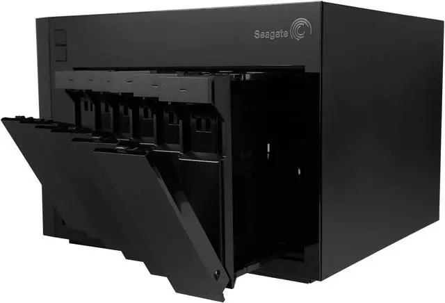 Alt view image 6 of 7 - Seagate STDF100 Diskless System NAS Pro 6-Bay Network Storage