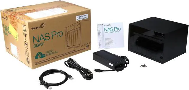 Alt view image 7 of 7 - Seagate STDF100 Diskless System NAS Pro 6-Bay Network Storage