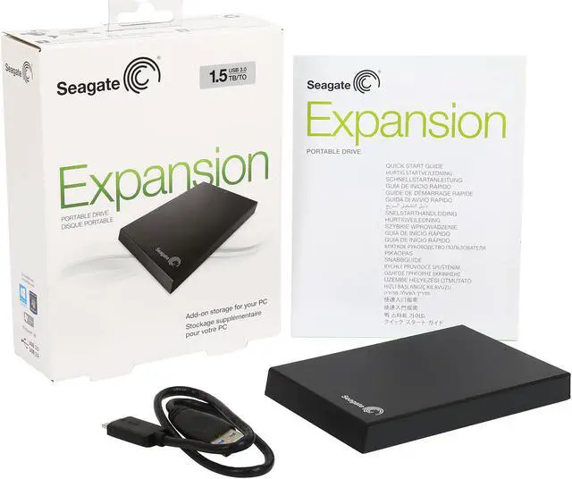 Alt view image 6 of 6 - Seagate 1.5TB Portable External Hard Drive USB 3.0 Model STBX1500401 Black