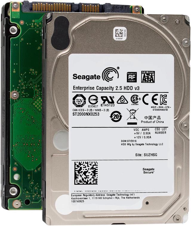 Seagate Exos 7E2000 2TB 512e SATA 6Gb/s 7200 RPM 2.5-Inch Enterprise Hard  Drive (ST2000NX0253)