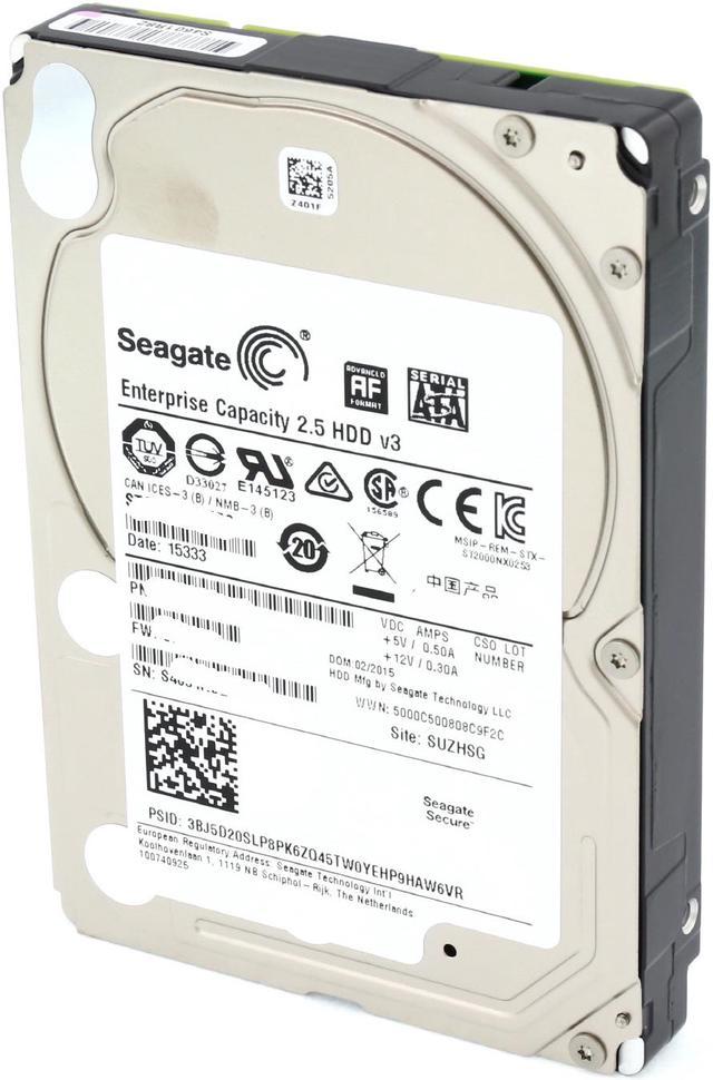 Disque dur 2 To Seagate EXOS ENTREPRISE SAS 7200rpm 2.5 ST2000NX0273